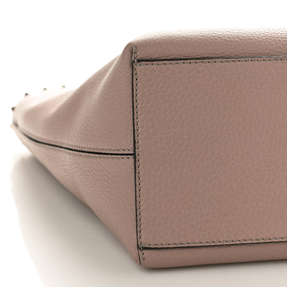 Valentino Garavani Grained Calfskin Rockstud Shoulder Tote Poudre 8 of 9