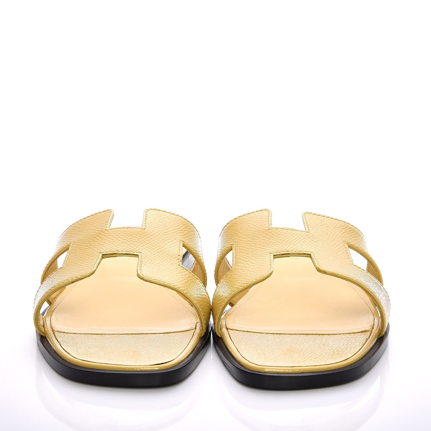 Patent Epsom Oran Sandals 38 Paille