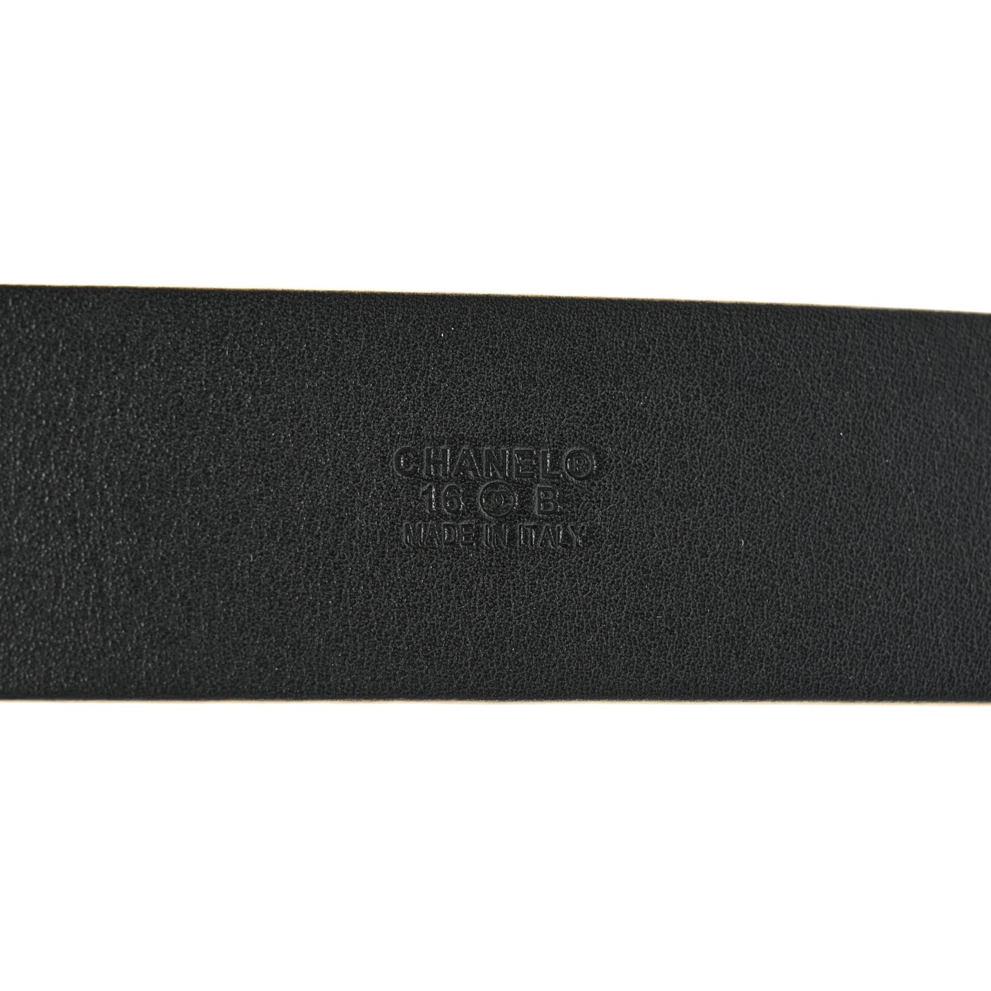Metallic Calfskin CC Chain Belt 80 32 Gold