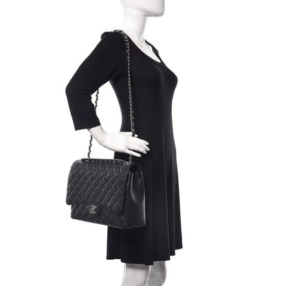 Chanel Caviar Quilted Maxi Double Flap Black 3 of 11
