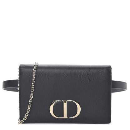 Christian Dior Calfskin 30 Montaigne 2 in 1 Pouch Black 1 of 12