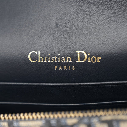 Christian Dior Oblique Saddle Belt Bag Blue 6 of 17