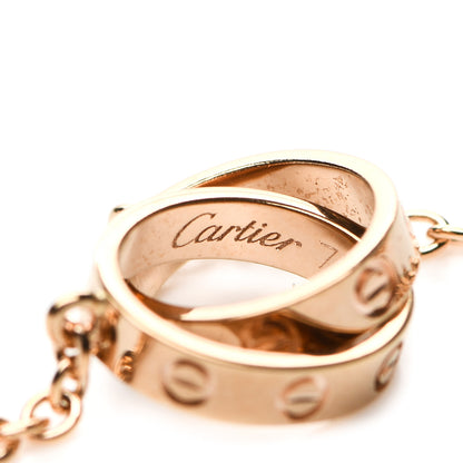 Cartier 18K Pink Gold Interlocking LOVE Necklace 4 of 5