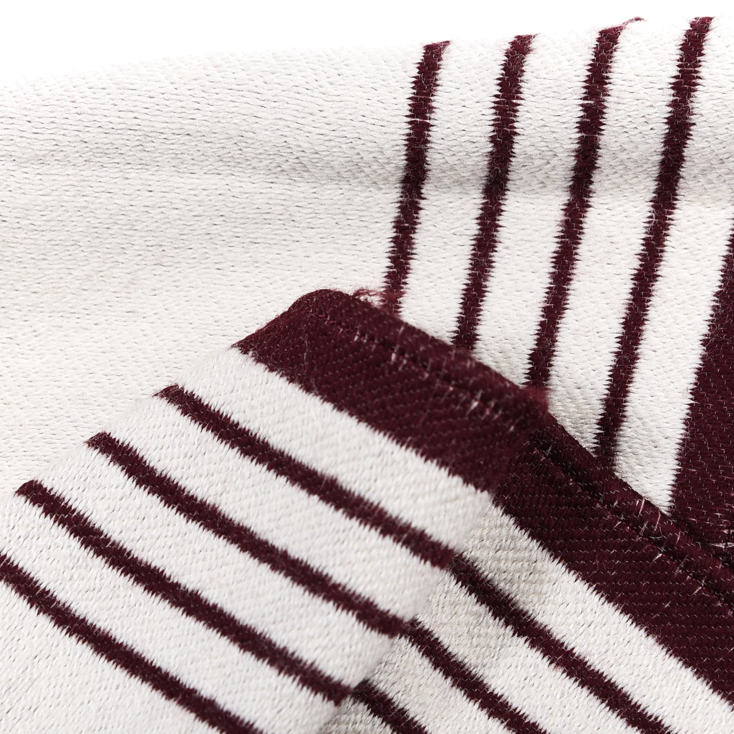 Wool Silk Karakoram Scarf Brown White