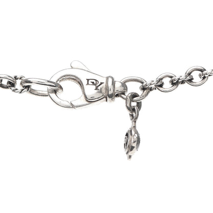 David Yurman Sterling Silver Diamond Cable Collectibles Lock and Key Charm Pendant Necklace 4 of 6