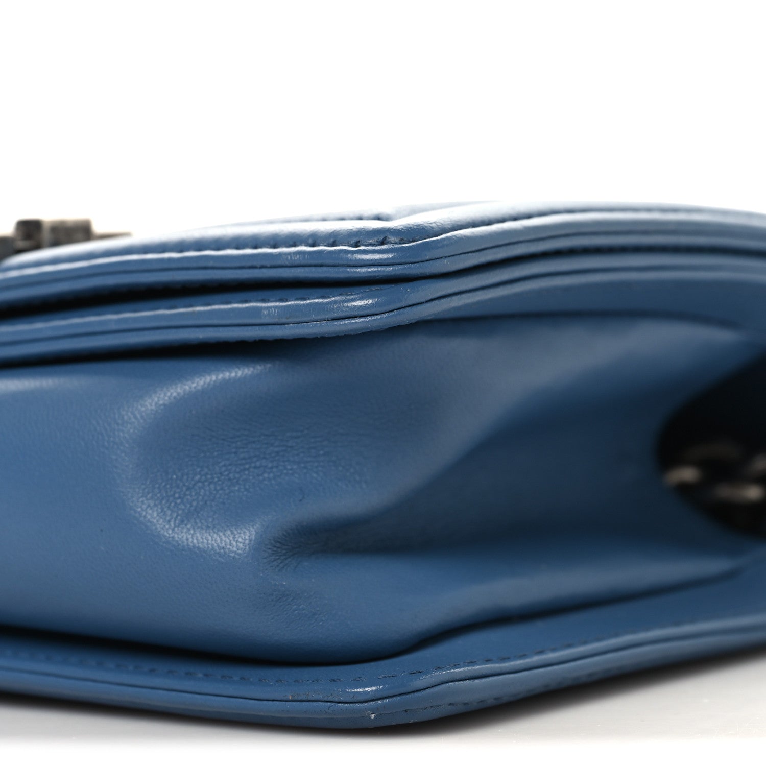 Chanel Galuchat Stingray Small Boy Flap Blue 10 of 13
