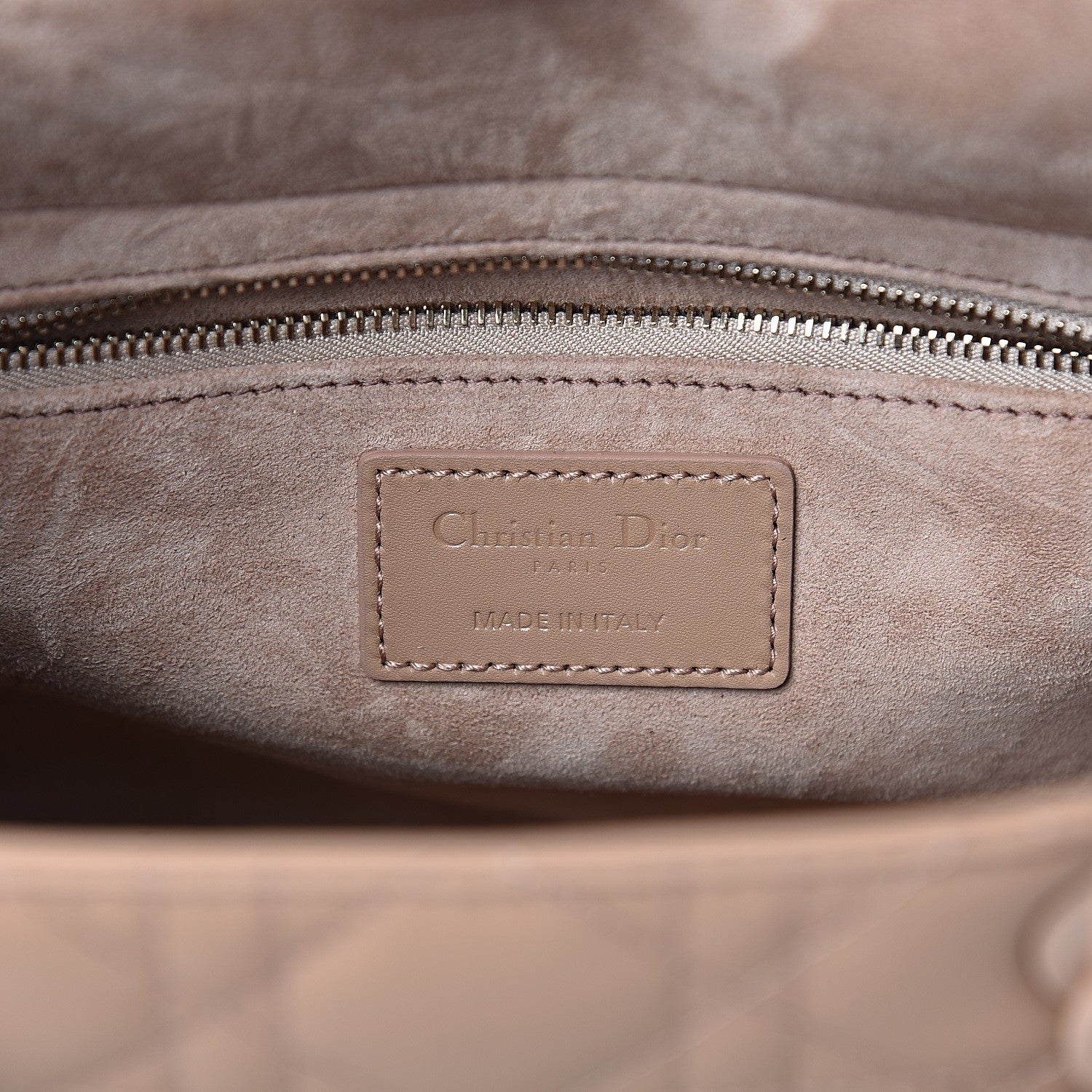 Christian Dior Ultra Matte Calfskin Cannage Medium Lady Dior Beige 5 of 12