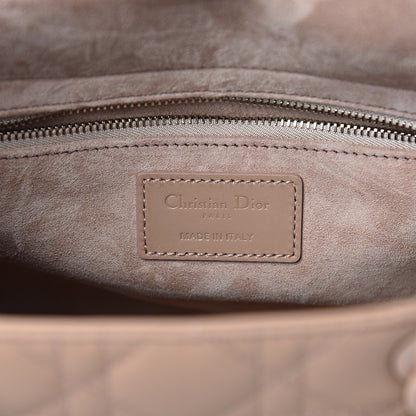 Christian Dior Ultra Matte Calfskin Cannage Medium Lady Dior Beige 5 of 12