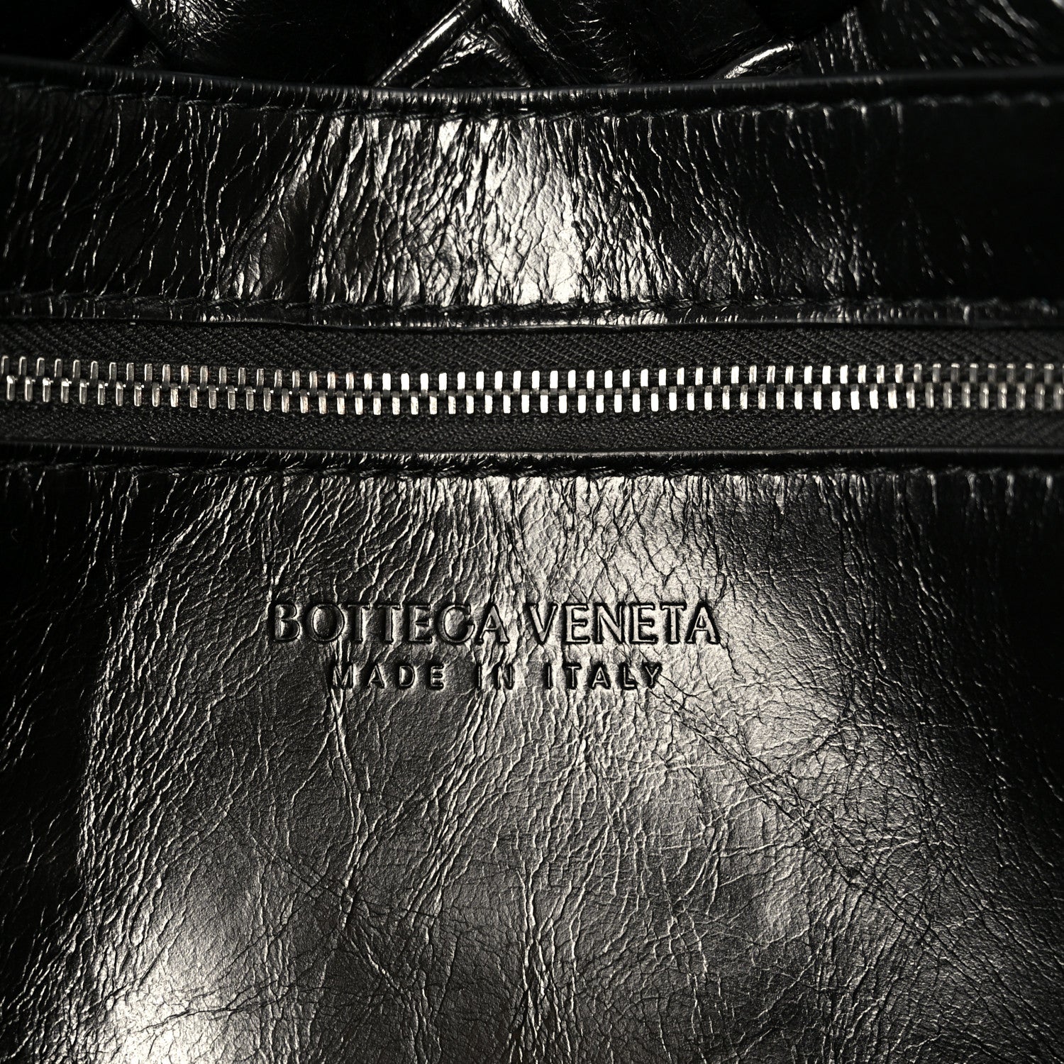 Bottega Veneta Calfskin Intreccio Kalimero Messenger Black 7 of 12