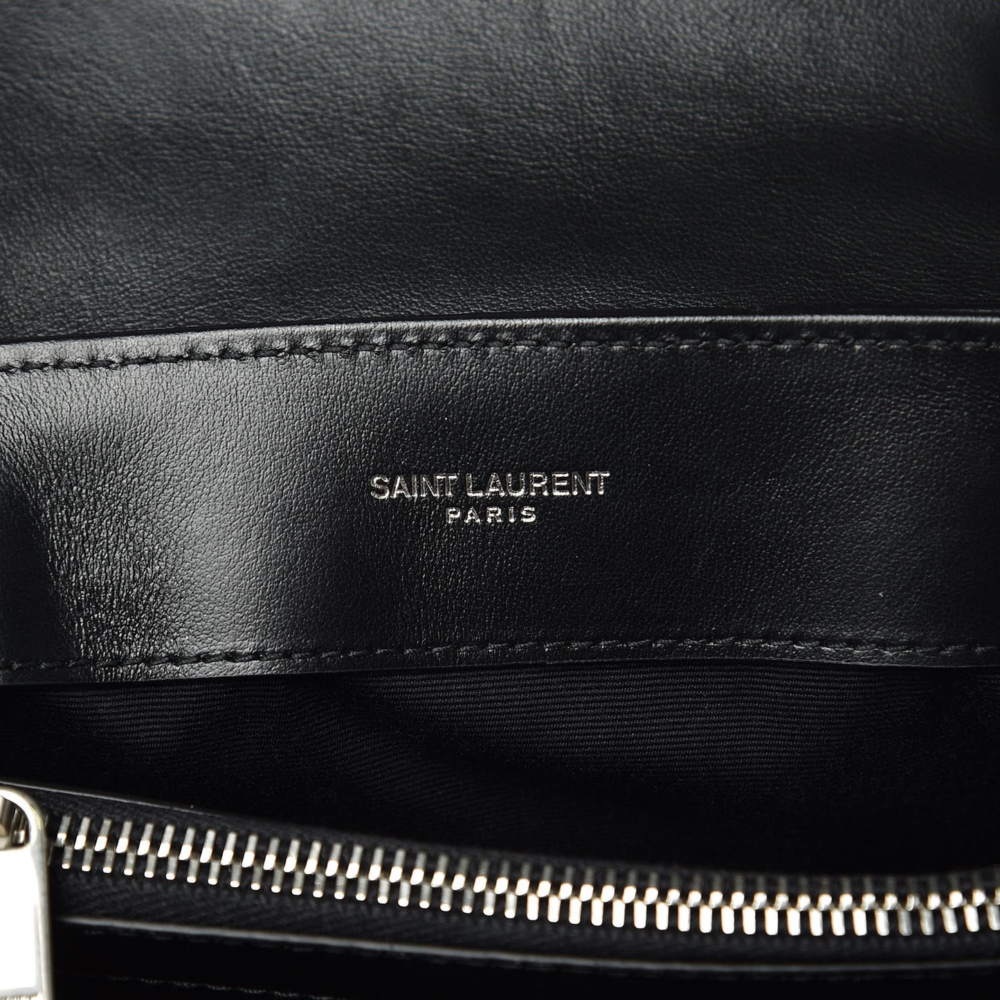Calfskin Y Quilted Monogram Small Loulou Chain Satchel Black