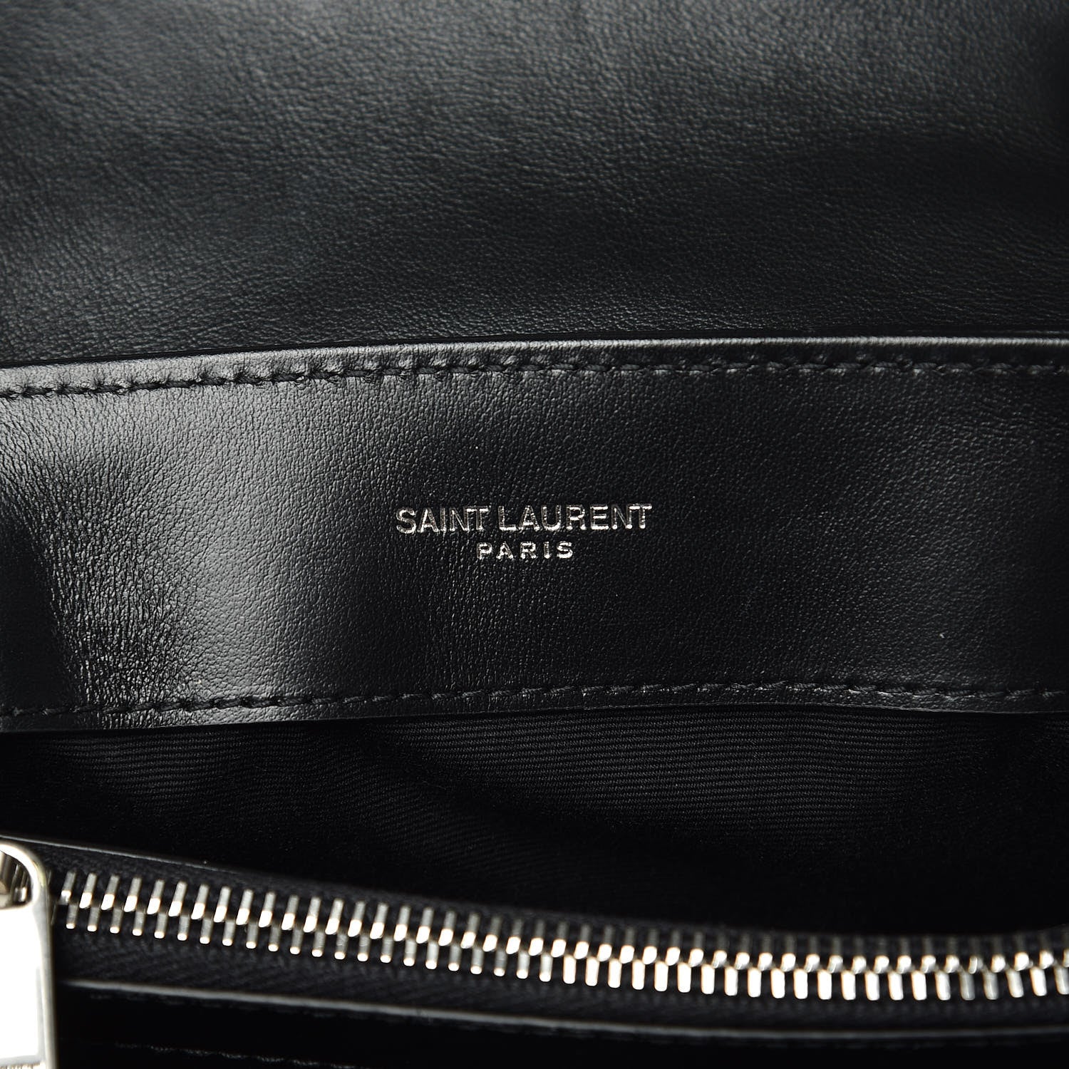 Saint Laurent Calfskin Y Quilted Monogram Small Loulou Chain Satchel Black 6 of 10