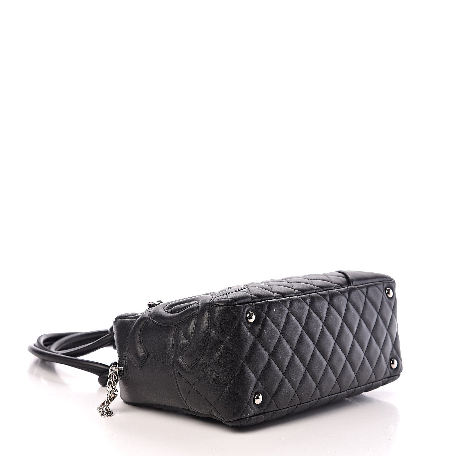 Chanel Calfskin Quilted Large Cambon Bowler Black 3 of 11