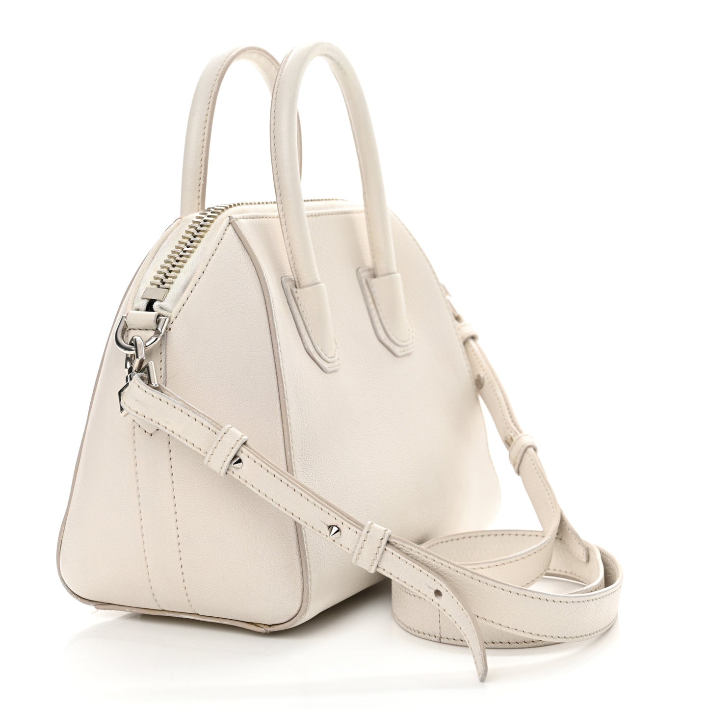 Sugar Goatskin Mini Antigona Off White