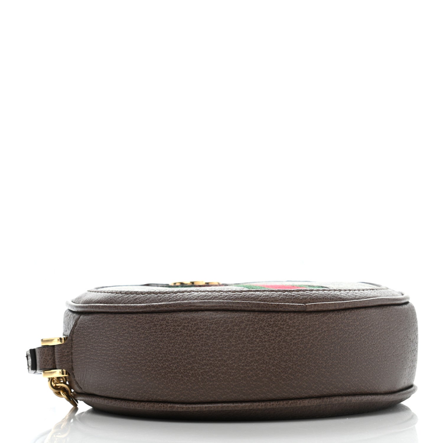 Gucci GG Supreme Monogram Web Ophidia Circle Wristlet Beige New Acero 4 of 7