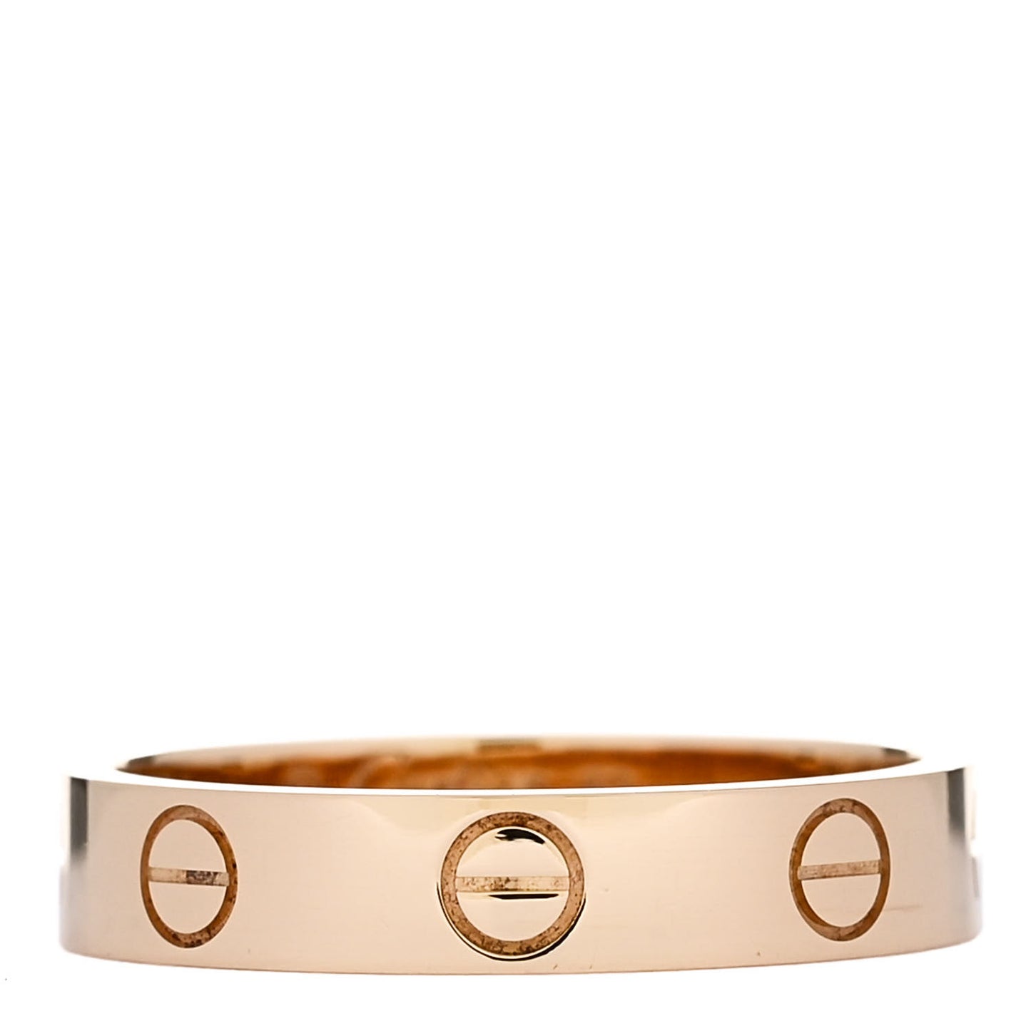 18K Yellow Gold 3.5mm LOVE Wedding Band Ring 52 6