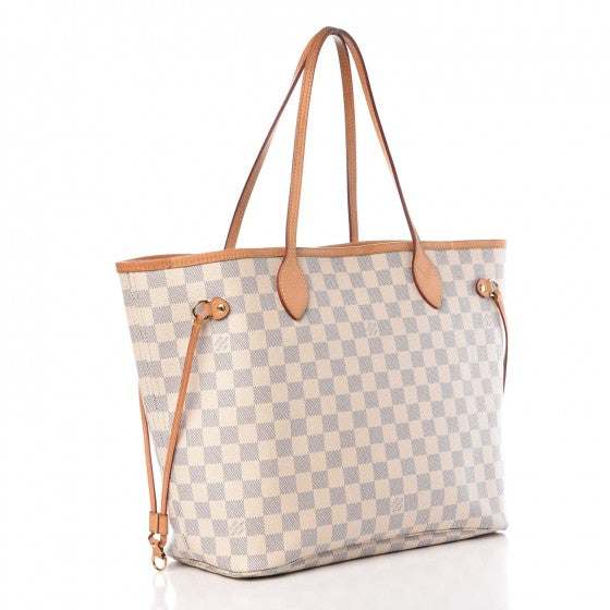 Louis Vuitton Damier Azur Neo Neverfull MM Rose Ballerine 4 of 20