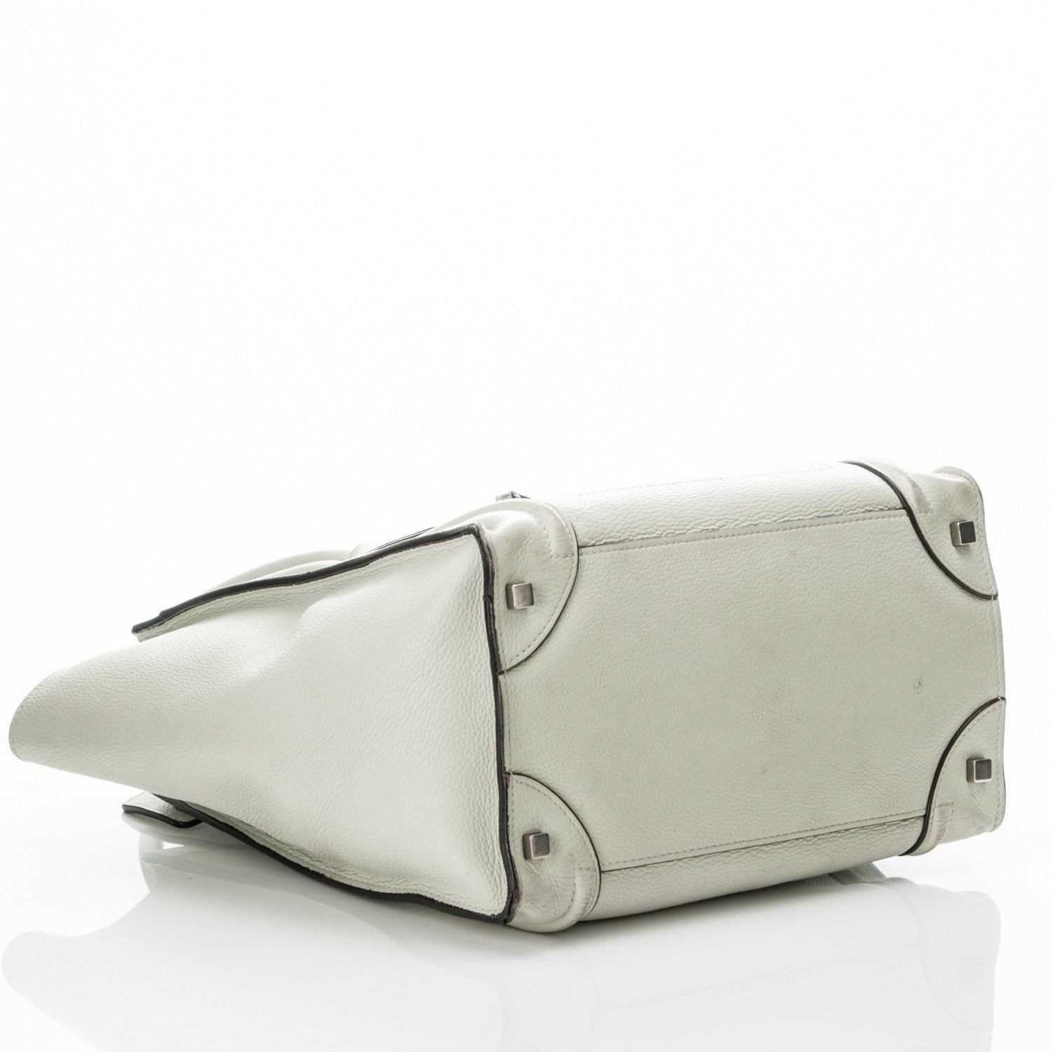 Celine Drummed Calfskin Mini Luggage Lune 4 of 9