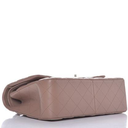 Chanel Lambskin Quilted Jumbo Double Flap Dark Beige 7 of 10