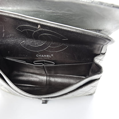 Chanel Metallic Aged Calfskin Quilted 2.55 Reissue 226 Flap Silver 5 of 10