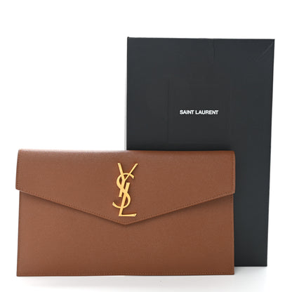 Saint Laurent Grain De Poudre Uptown Pouch Brick 8 of 8