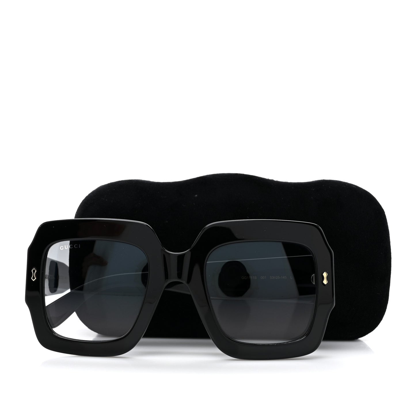 Acetate Square Sunglasses GG1111S Black