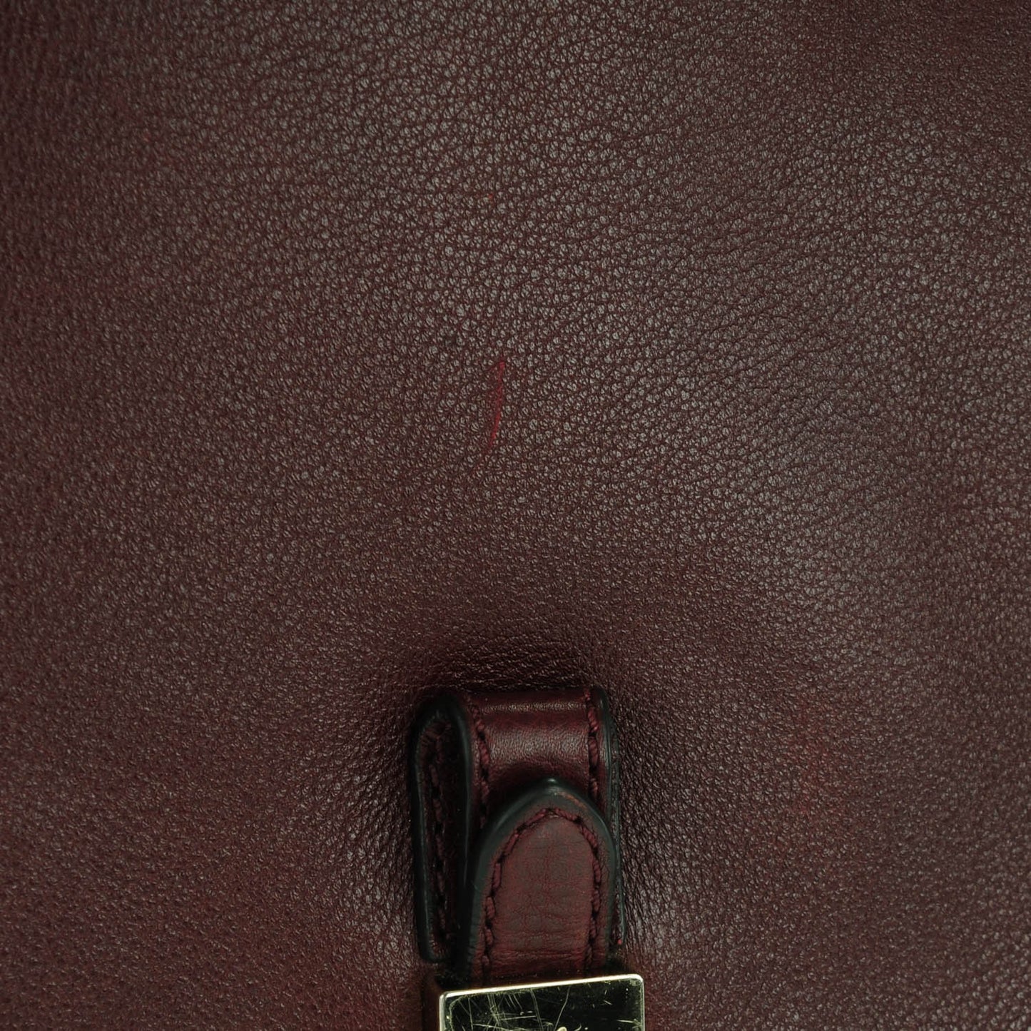 Soft Small Grain Tessie Satchel Oxblood