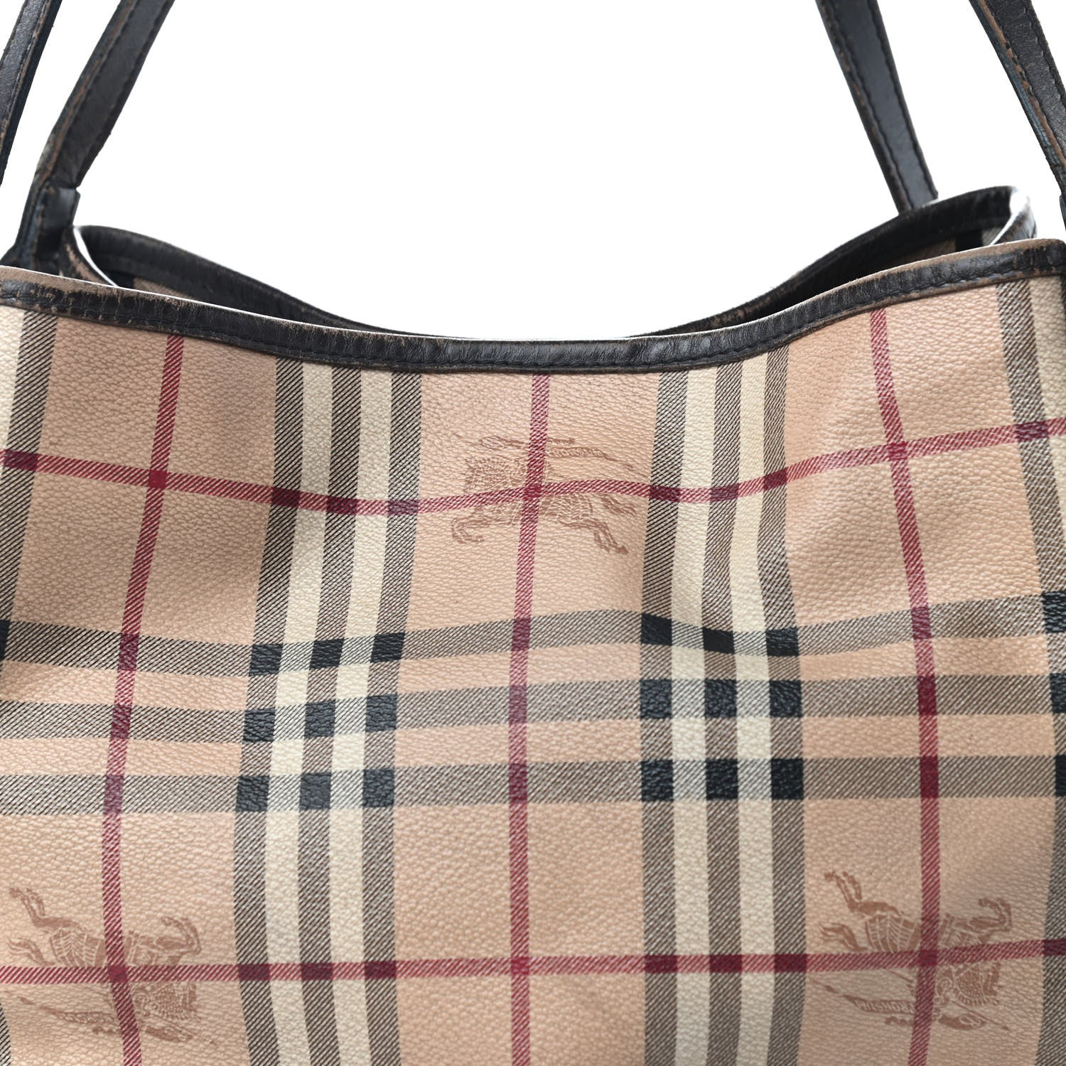 Burberry Haymarket Check Large Canterbury Tote Chocolate 9 of 9