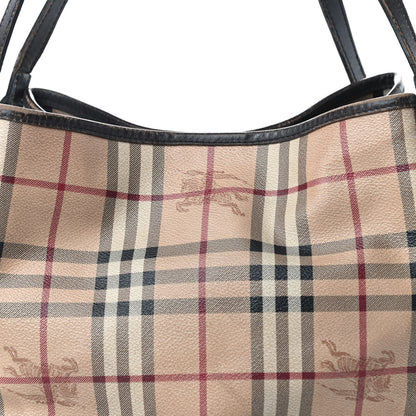 Burberry Haymarket Check Large Canterbury Tote Chocolate 9 of 9