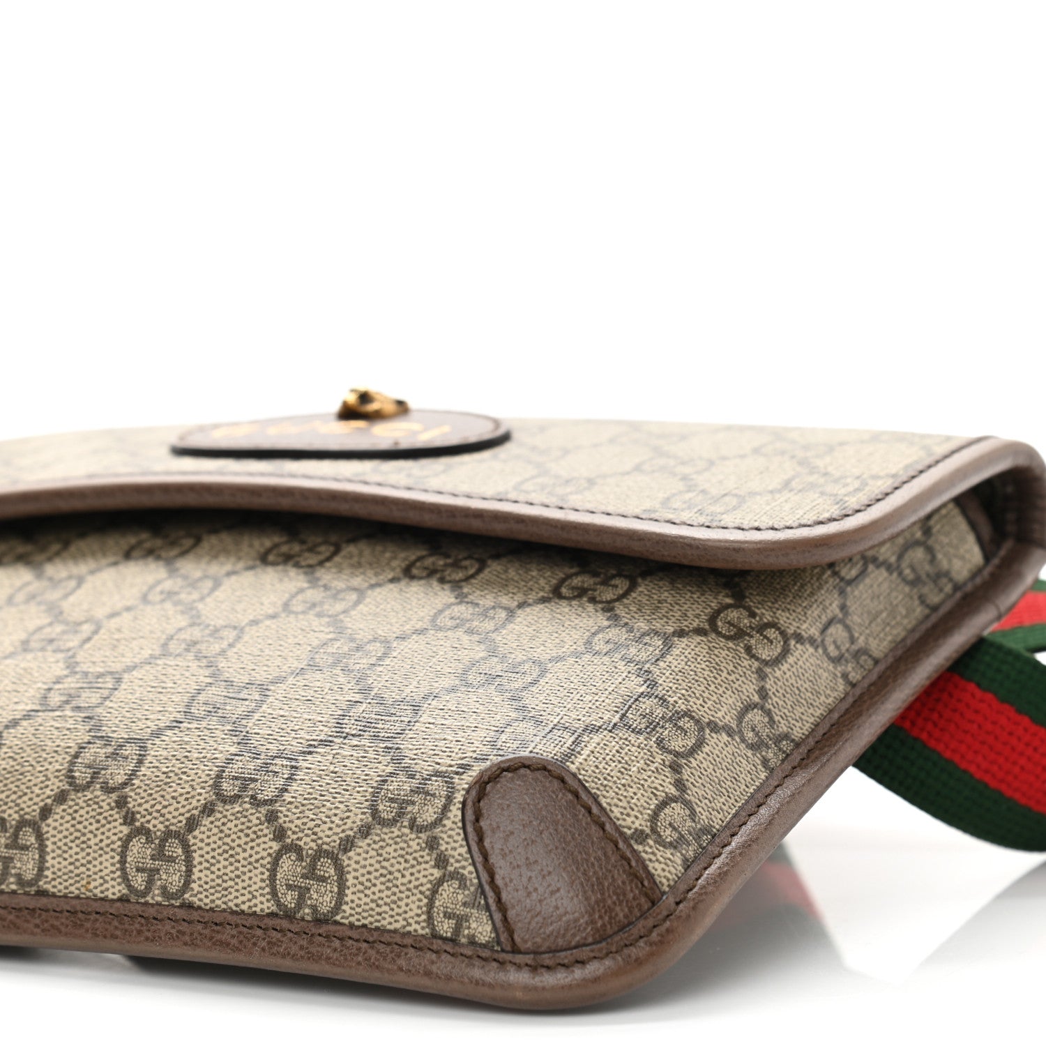 Gucci GG Supreme Monogram Neo Vintage Web Belt Bag Brown 10 of 11
