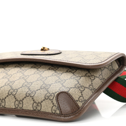 Gucci GG Supreme Monogram Neo Vintage Web Belt Bag Brown 10 of 11