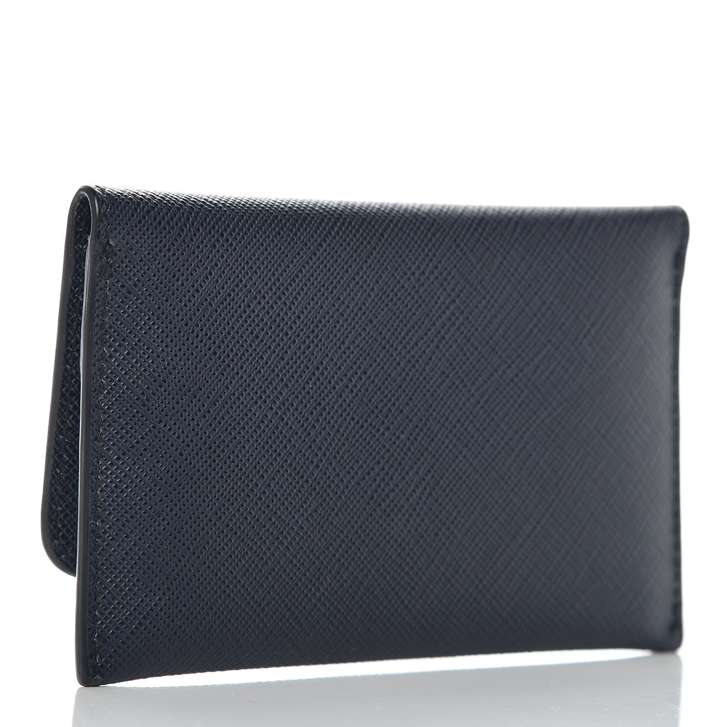 Prada Saffiano Metal Flap Wallet Baltico 4 of 8