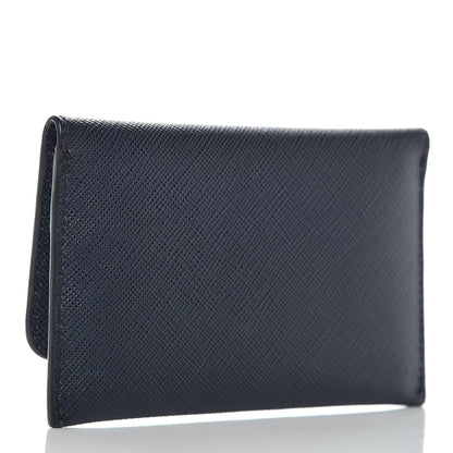 Prada Saffiano Metal Flap Wallet Baltico 4 of 8