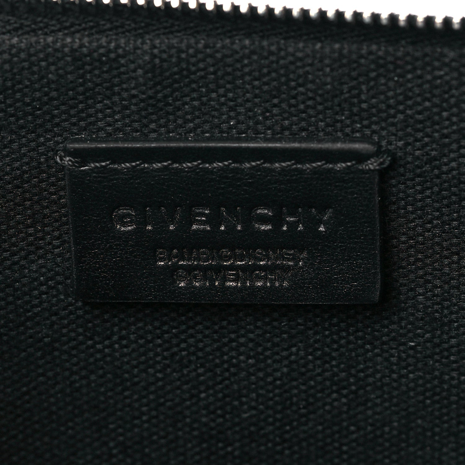 Givenchy Calfskin Bambi Print Medium Cosmetic Pouch Black 6 of 11