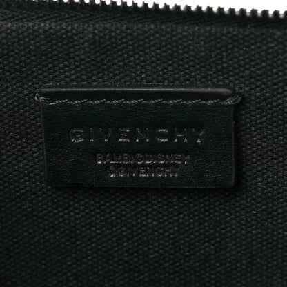 Givenchy Calfskin Bambi Print Medium Cosmetic Pouch Black 6 of 11