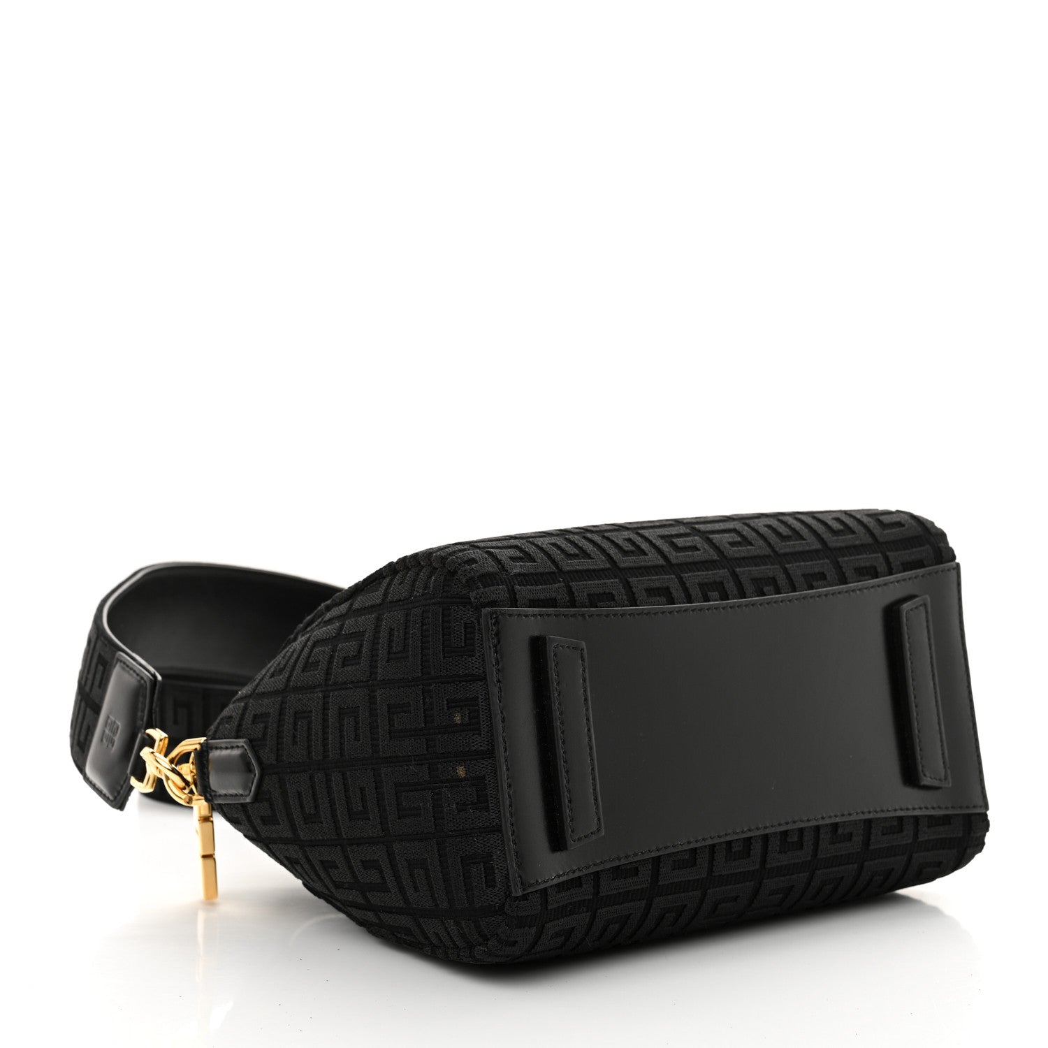 Givenchy Calfskin Jacquard Fabric 4G Mini Antigona Black 4 of 12