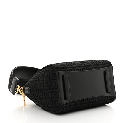 Givenchy Calfskin Jacquard Fabric 4G Mini Antigona Black 4 of 12