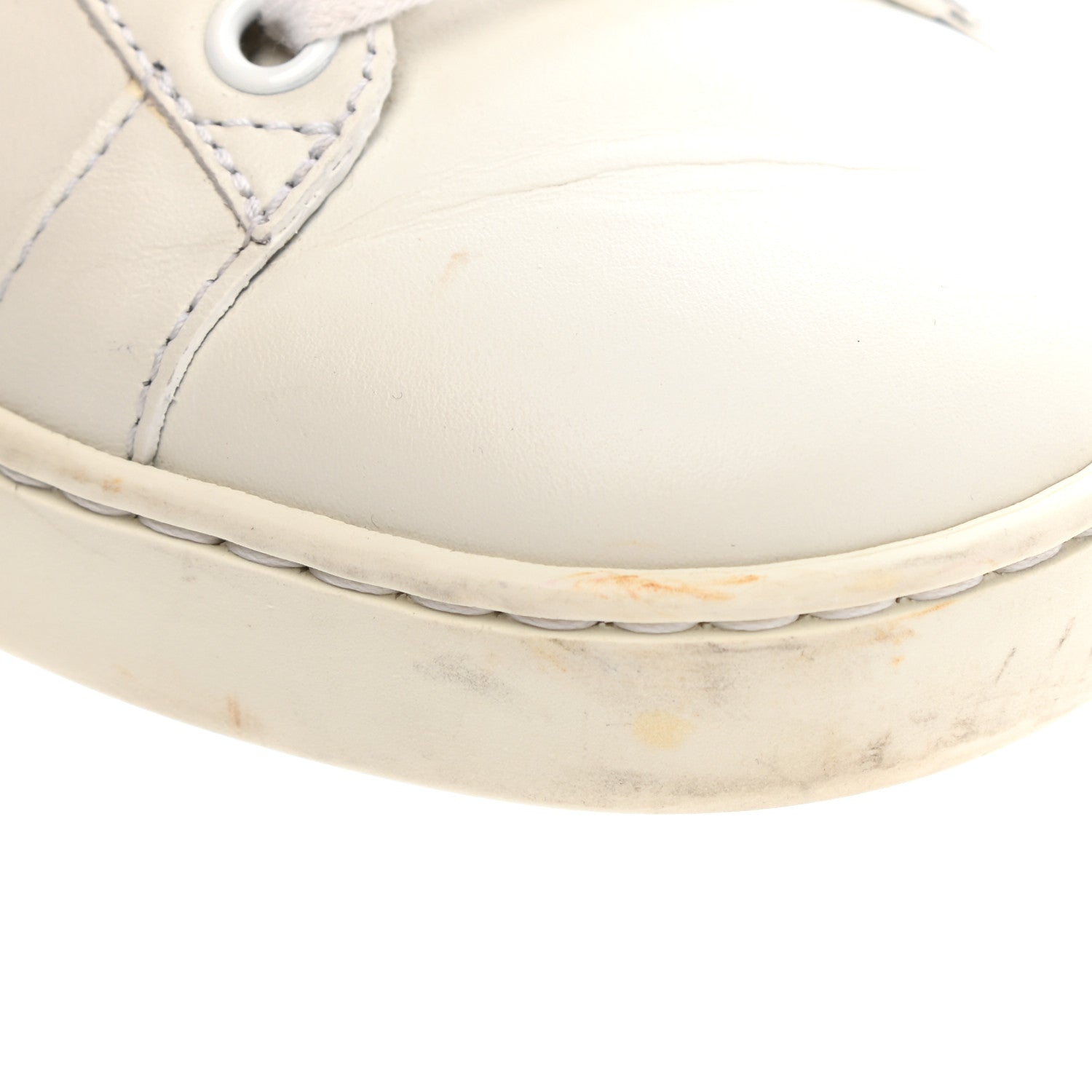 Gucci Calfskin Web Bee Embroidered Womens Ace Sneakers 38 White Green 13 of 18