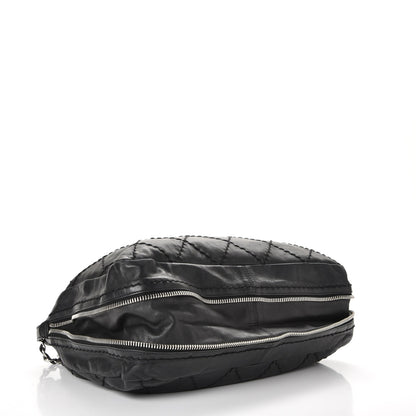 Chanel Lambskin Stitched Expandable Tote Black 5 of 8