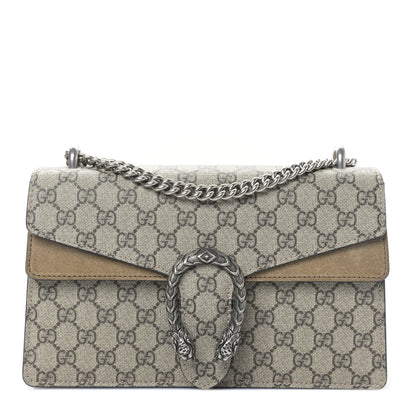 Gucci GG Supreme Monogram Small Dionysus Shoulder Bag Taupe 2 of 9