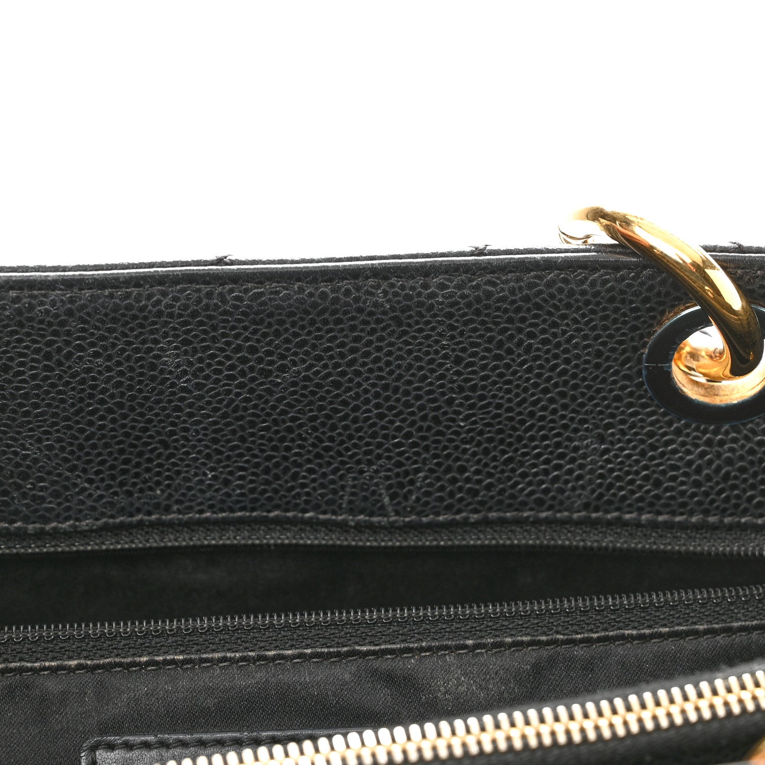 Chanel Caviar Quilted Grand Shopping Tote GST Black 8 of 12