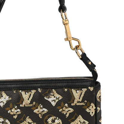 Louis Vuitton Monogram Sequins Eclipse Pochette Gold 7 of 9