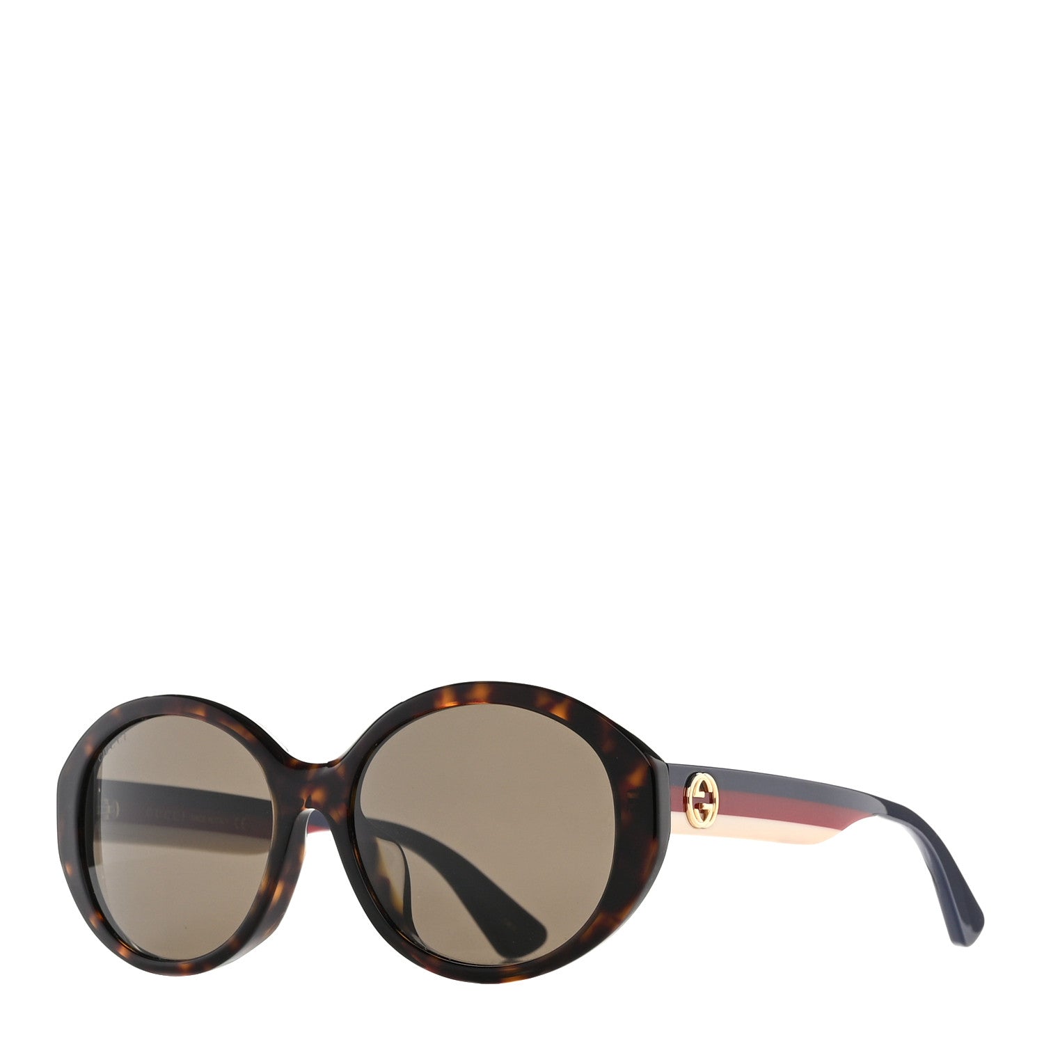 Gucci Round Web Sunglasses GG0279SA Havana 1 of 8