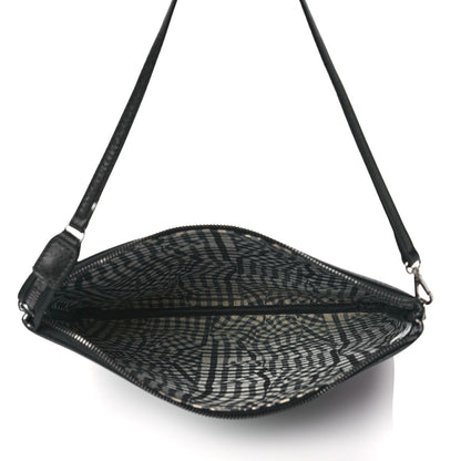 MCM Visetos Liz Shopper Tote Pouch Black 5 of 13