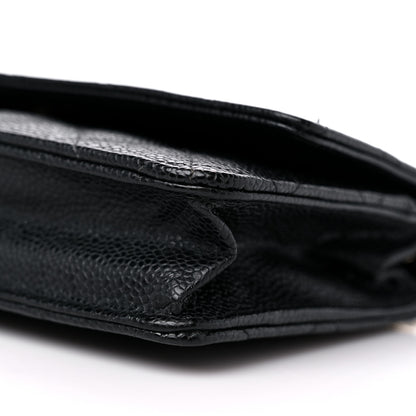 Chanel Caviar Quilted Wallet on Chain WOC Black 9 of 12