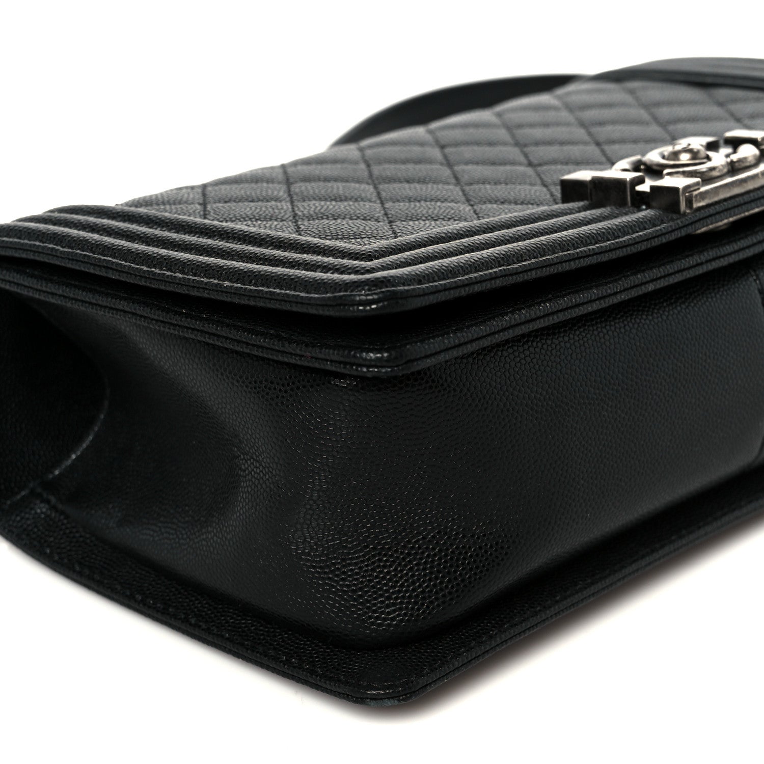 Chanel Caviar Quilted Medium Boy Flap Black 9 of 10