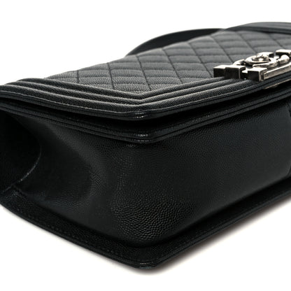Chanel Caviar Quilted Medium Boy Flap Black 9 of 10