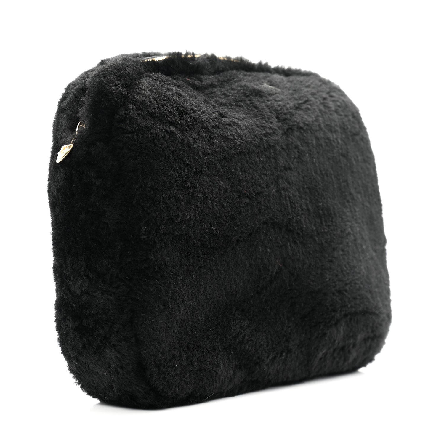 Shearling Lambskin CC Flat Mules 40 Black