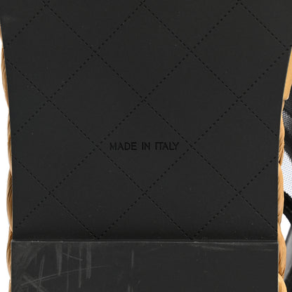 Chanel Mesh Patent Calfskin Velcro Dad Sandals 39 Black 6 of 10