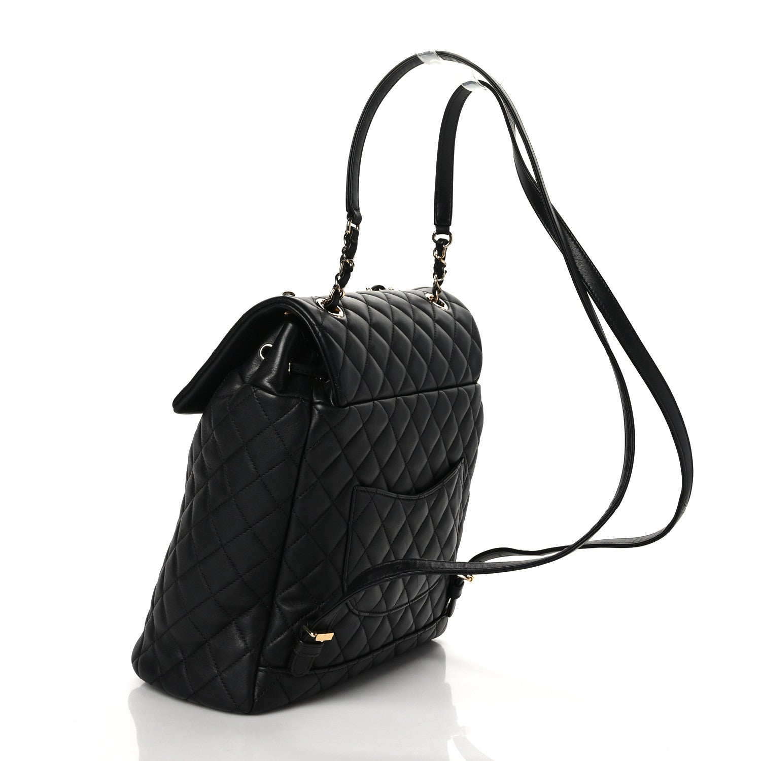 Chanel Lambskin Quilted Large Urban Spirit Backpack Black 3 of 9