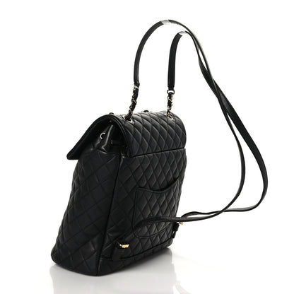 Chanel Lambskin Quilted Large Urban Spirit Backpack Black 3 of 9